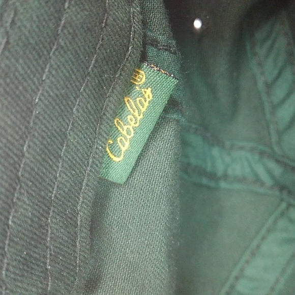 Cabela's World's Foremost Outfitter Embroidered Green 6 Panel Adjustable Hat - Picture 5 of 5